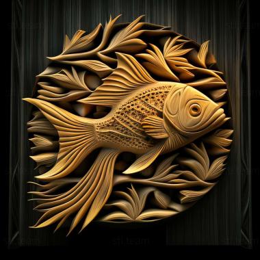 3D model Spot danio fish (STL)